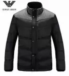 2019U doudoune armini hommes exquis reduction mode italienne noir gris